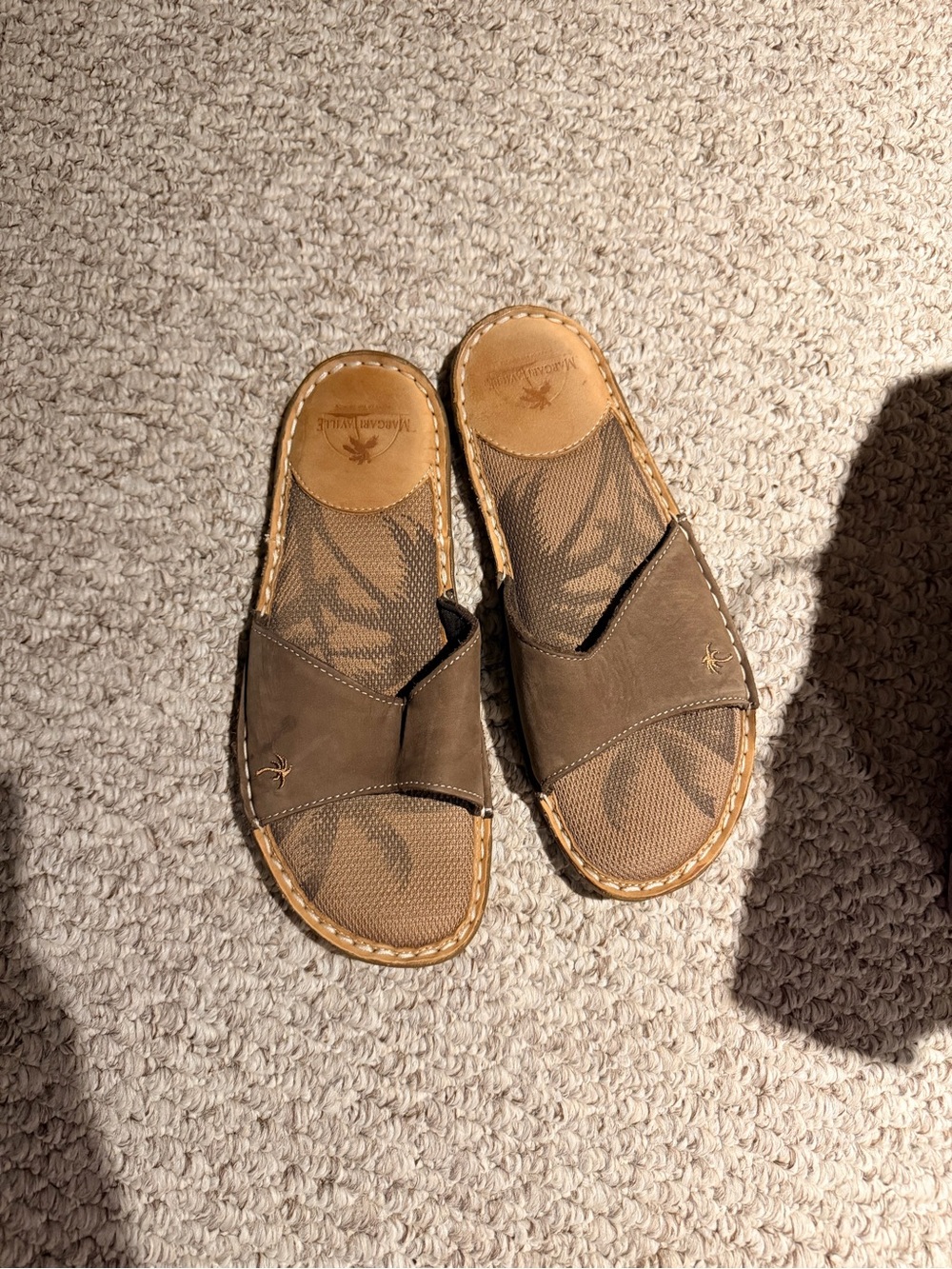 margaritaville brown sandals